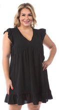 Load image into Gallery viewer, Ruffle Detail Dress Curvy
